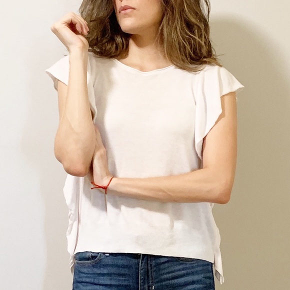 SOLD Zara Ruffled Knit Top - Picture 2 of 8